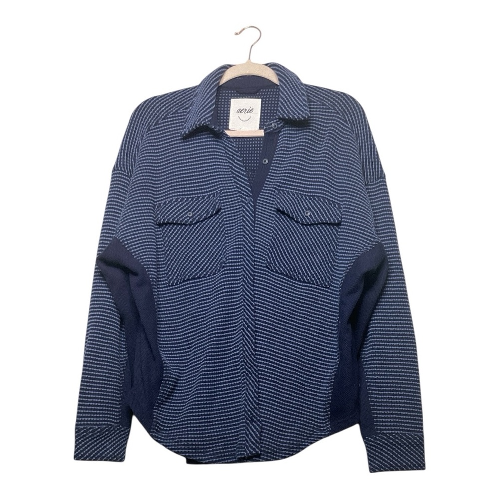 Women’s NWOT Aerie Lumberjane Oversized, Textured, Button-up shirt, size XS